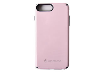 Elegance 2 In 1 Overmould Plastic Phone Cases With Glossy Surface For iPhone