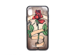 Romantic Rose Pattern Cell Phone Cases , iPhone TPU Case 360° Fully Protected