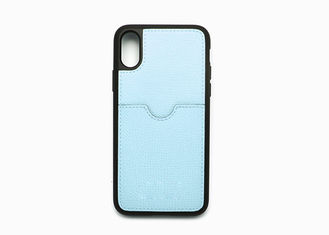 PC And TPU Overmold Custom Leather Phone Case For Protecting All Phone Edges