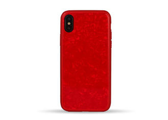TPU Protective iPhone Cases With Fashion Charming Texture Glass Surface