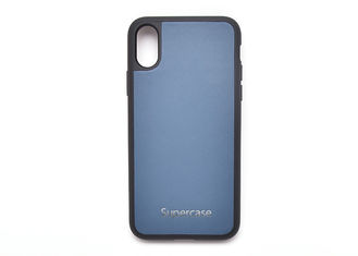 Slim High End Leather Full Protective Phone Case Overmold PC And TPU Material