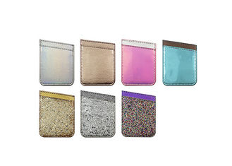 Bling Glitter Phone Case Accessories PU Leather Sticky Phone Case Wallet