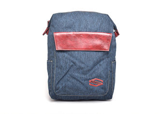Classic Stylish Custom Made Backpacks Polyester Crosshatch Material Large Capacity