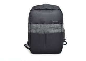 Soft Handfeel Custom Canvas Backpack , Canvas Laptop Backpack Twill Cotton Material