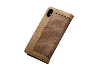 Card Pocket Type Leather Folio Case , Leather Smartphone Case Shockproof