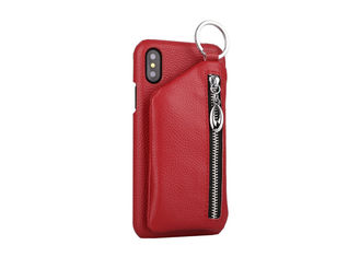 Durable Fashion Mobile Phone Case , Leather Phone Case With Card Holder