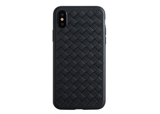 Stylish Black Leather Phone Cases Genuine Leather Exterior Material Highly Functional