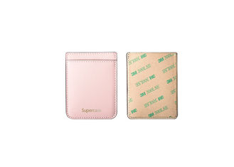 2 Pockets Saffiano Leather Card Holder , Cell Phone Card Holder OEM / ODM