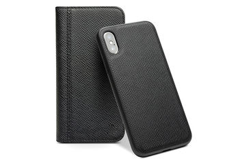 Folio Style Custom Leather Phone Case Microfiber Lining Soft Touching