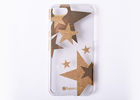 China Clear In Mould Labeling Technology Phone Case 100% PC Material With Glister Star factory