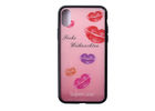 China Hybrid PC And TPU IMD Phone Case Lipstick Red Pattern Snap iPhone Case factory
