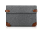 Grey Color Cotton Tablet Sleeve 278*187*30mm Dimension With Two Buttons