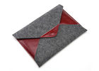 Leather Felt Laptop Sleeve Environmetal Friendly Material For iPad Pro