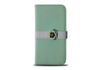 China Fashionable Genuine Leather Mobile Cover , Flip Mirror Smartphone Folio Case factory