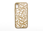 China PU Inlay Plastic Phone Cases TPU Excellent Protective Rubber Words Pattern Design factory