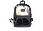 China Shiny Coating Canvas Custom Made Backpacks With Inside Laptop Compartment company