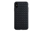China Stylish Black Leather Phone Cases Genuine Leather Exterior Material Highly Functional factory