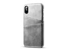 China Slim PU Leather Unique Cell Phone Cases , Protective iPhone Cases Grey Color factory