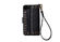 Black Color Leather Mobile Phone Cases , Wallet Leather Phone Case Wifi Charging Compatible supplier