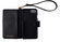 Black Color Leather Mobile Phone Cases , Wallet Leather Phone Case Wifi Charging Compatible supplier