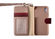 Red Color Wallet Leather Phone Case , iPhone Leather Folio Case Logo Printed supplier