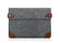 Grey Color Cotton Tablet Sleeve 278*187*30mm Dimension With Two Buttons supplier