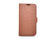 Simple Brown Leather Folio Phone Case With Rubber Coating Durable PC Shell supplier
