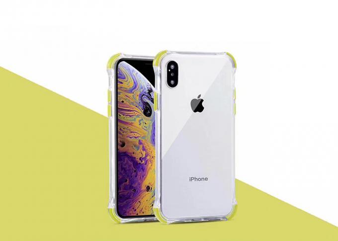 Bi Color Transparent Plastic Phone Cases Groove Design For iPhone X / XR