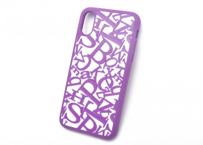 Typical Letter Soft TPU Phone Case , Full Wrap Phone Case Groove Design