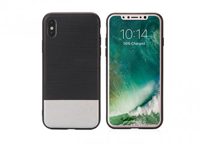 Colorful PC / TPU Shockproof Phone Case Grain Texture Appearance Highly Protective