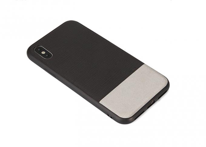 Colorful PC / TPU Shockproof Phone Case Grain Texture Appearance Highly Protective