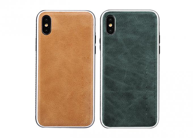 Rero Style Leather Phone Cases Brown Soft Texture Leather Design Custom Size