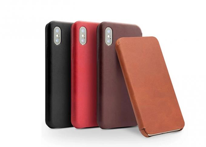 Slim Leather Full Wrap Phone Case , Rugged Cell Phone Case Touching Comfortable