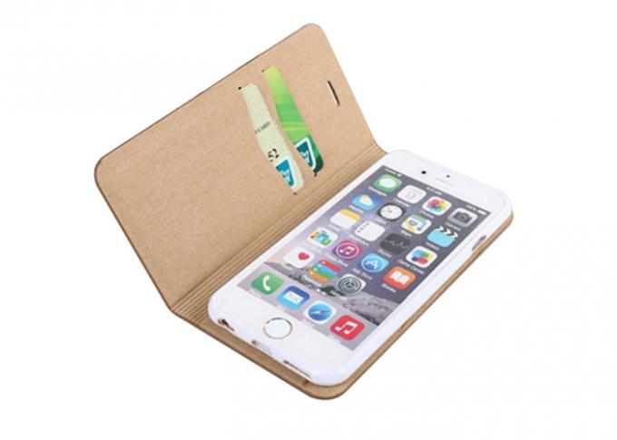 Fashionable PU Folio Phone Case Stand Mode Function With Durable PC Back Case