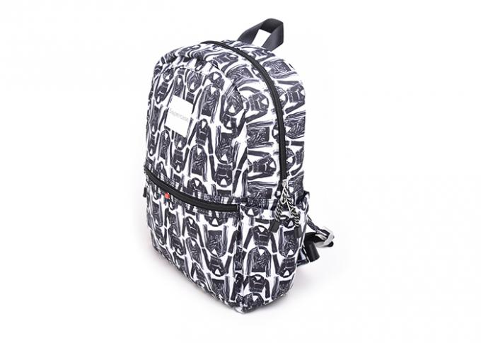 Canvas Printing School Custom Made Backpacks 600D Polyester Material Highly Durable