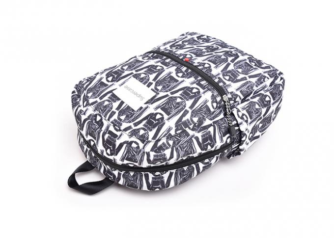 Canvas Printing School Custom Made Backpacks 600D Polyester Material Highly Durable