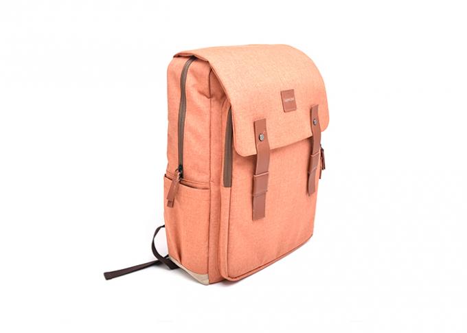 Flap Design Custom Made Backpacks Magnetic Snap Closure Easy For Opening