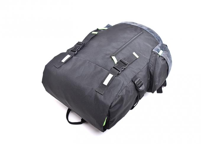 600D Poly Material Custom Made Backpacks Durable With Faux Suede Bottom