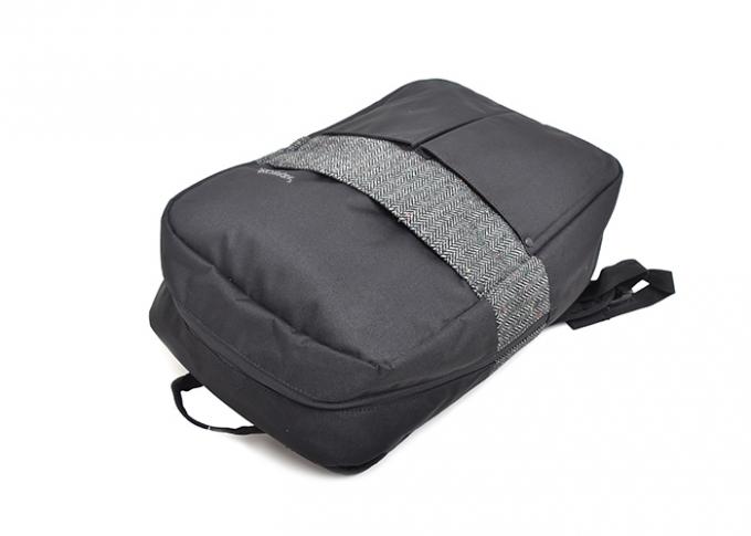 Soft Handfeel Custom Canvas Backpack , Canvas Laptop Backpack Twill Cotton Material