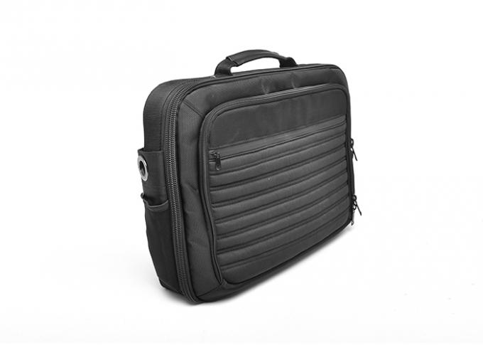 Classic Polyester And PU Protective Laptop Bag Two Compartments With Organized Pocket