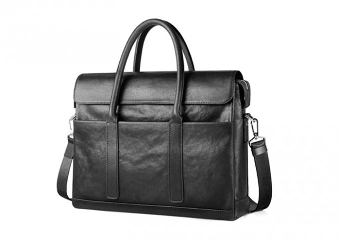 Business Style 15.6 Inch Laptop Messenger Bags With Removable Shoulder Strap