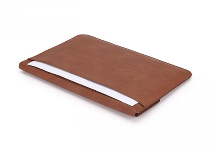Brown Genuine Leather Laptop Sleeve HS Code 4205009090 User Friendly