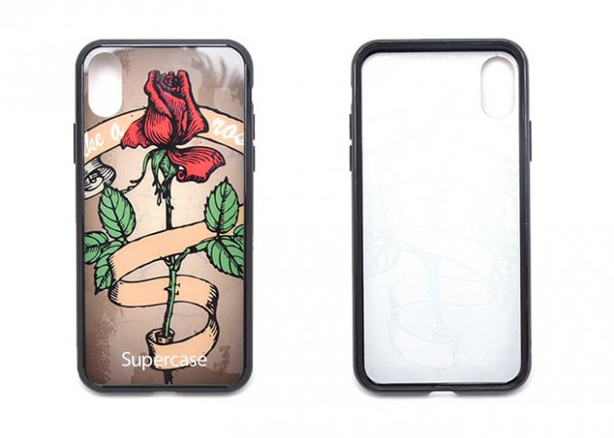 Romantic Rose Pattern Cell Phone Cases , iPhone TPU Case 360° Fully Protected