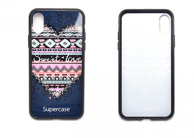 TPU And PC 2 In 1 Transparent Phone Cases , Personalised Phone Case Embossed Logo
