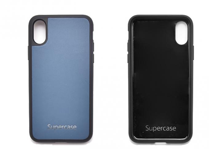 Slim High End Leather Full Protective Phone Case Overmold PC And TPU Material