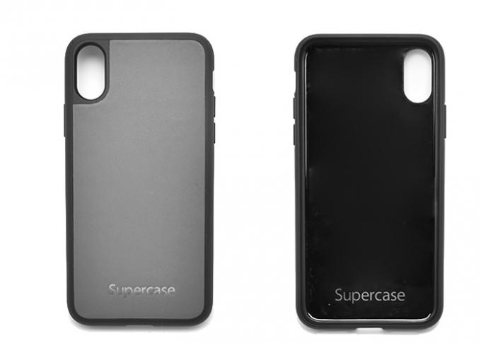 Thin Ovemold PC / TPU Leather Phone Cases Shock Absorbent Long Service Life