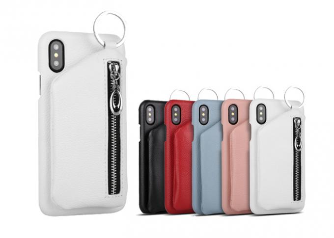Girls Cell Phone Protective Covers With Pocket , Leather Full Wrap Phone Case