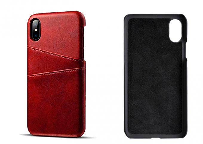 High Durability Leather Phone Cases Ultra Thin Design Customized Logo Printed